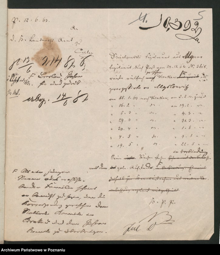 Obraz 9 z jednostki "A. betr. die Familie Działowski"