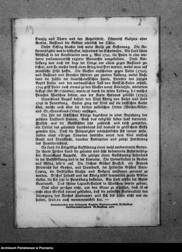 image.from.unit.number "Historia Polski w języku niemieckim w broszurze "Polnische Könige" oraz w gazecie "Deutsche Warschauer Zeitung", ponadto rozprawa o pożyczce wojennej [język niemiecki] i gazeta francuska z 1894 roku "Le Petit Temps" z artykułu na temat socjalizmu we Włoszech"