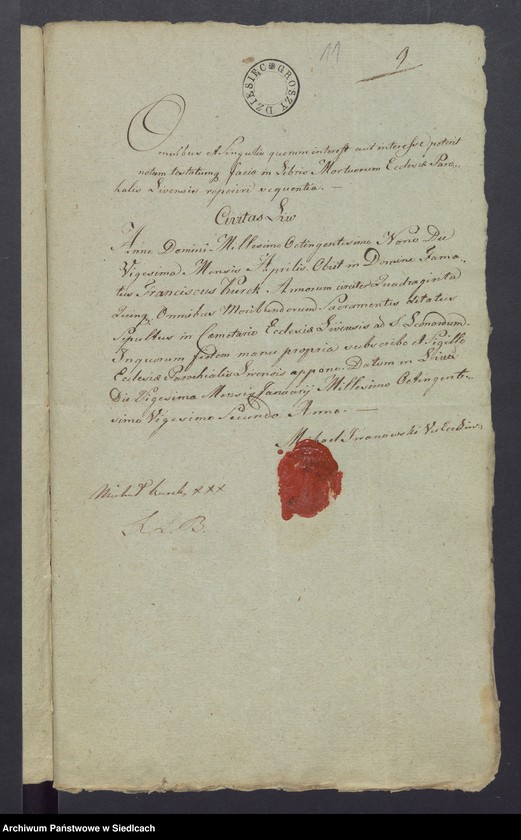 Obraz 12 z jednostki "Dowody do akt małżeństw"