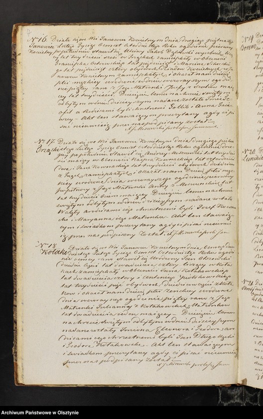 image.from.unit.number "Duplikat Skaładający się z 3-ech Oddziałow z Akt Urodzeń, d-o Zaslubień, d-o Zejscia Parafii Janowieckiej przeznaczony do zapisywania Akt wspomnianych na rok 1840"