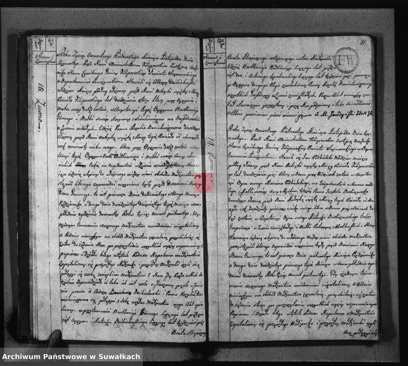 image.from.unit.number "Akta Zaślubionych Gminy Filipowskiey od 1-go Stycznia 1815 Roku"