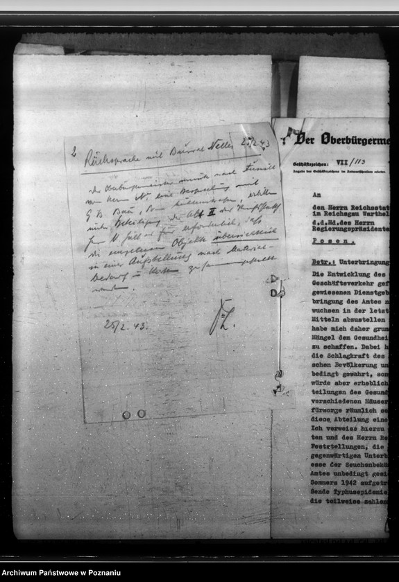 Obraz 6 z jednostki "Ulokowanie Gesundheitsamtu w Poznaniu"