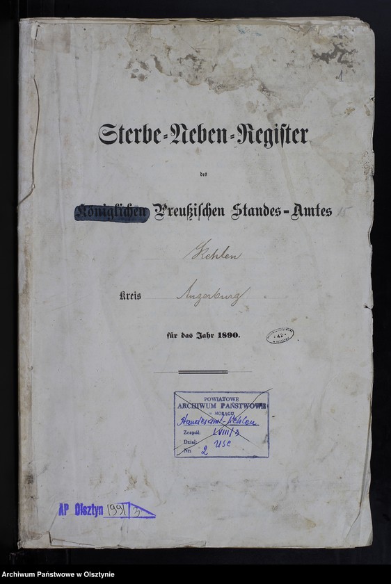 image.from.unit.number "Sterbe-Neben-Register Nr 1 - 20"