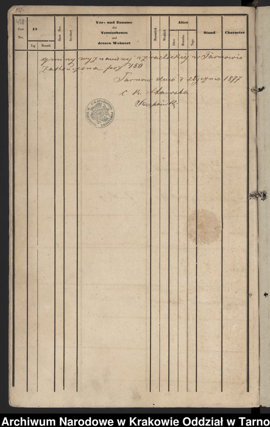 image.from.collection.number "Izraelickie akta metrykalne w zasobie ANK Oddział w Tarnowie111"