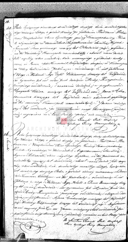image.from.unit.number "Akta Urodzonych Gminy Krasnopolskiey R-ku 1822. Powiat Seyneński Województwa Augstowskiego."