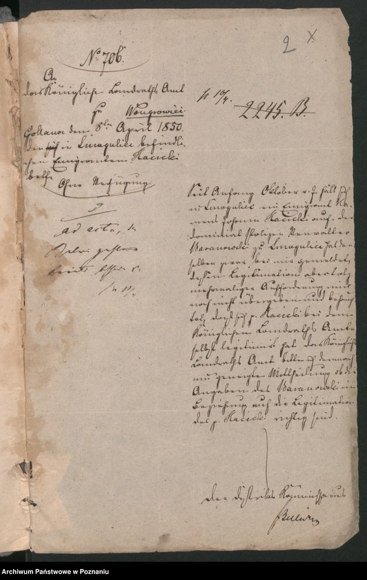 Obraz 6 z jednostki "A. betr. Johann von Haciski"