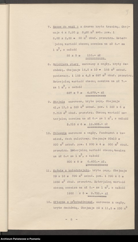 Obraz 13 z jednostki "Oszacowanie majątku Lechlin"