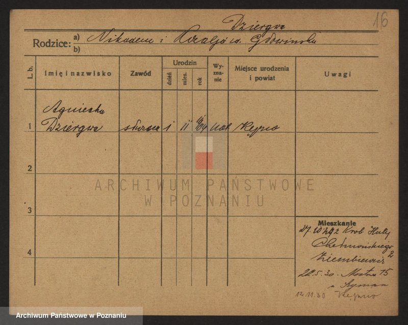 Obraz 18 z jednostki "Dzierbicka - Dzikiewicz"