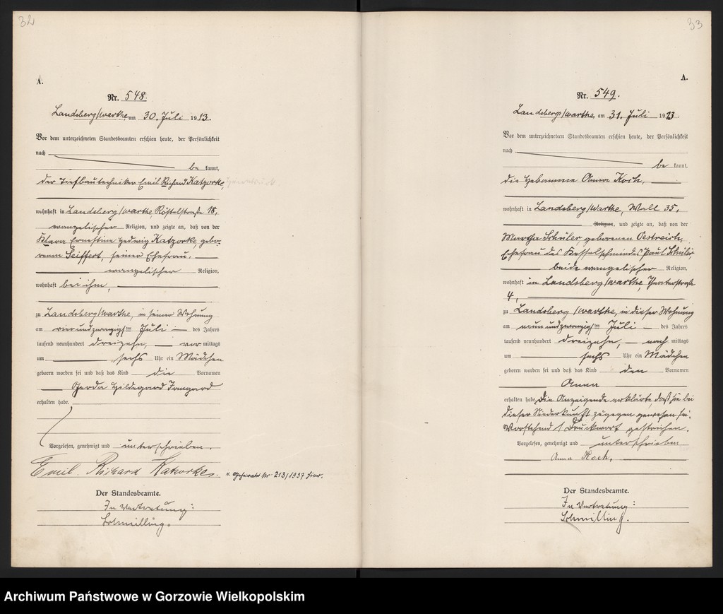 Obraz 19 z jednostki "Geburts Register t. 2 (517-961)"