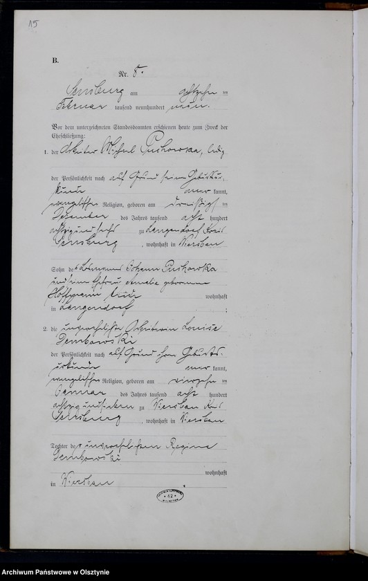 image.from.unit.number "Heiraths-Haupt-Register Nr 1 -58"