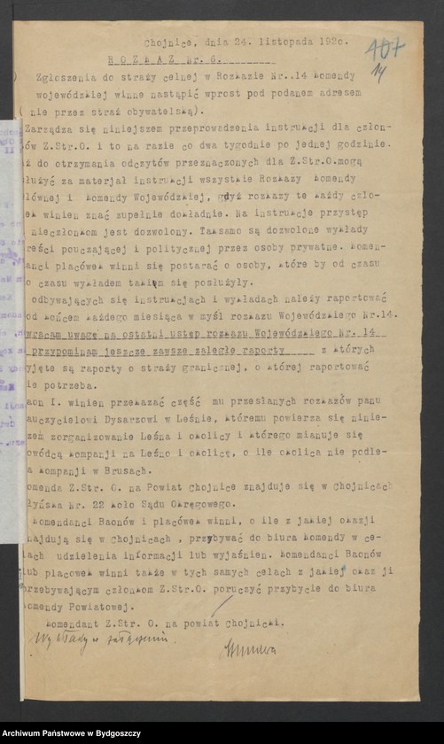 image.from.unit.number "[Raporty Kompani Rytel Zachodniej Straży Obywatelskiej - rozkazy Komendy Powiatowej w Chojnicach, Baonu II Czersk. Spis członków Zachodniej Straży Obywatelskiej Kompani Rytel]"