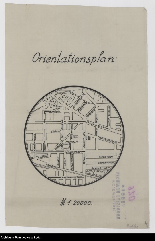 Obraz 1 z jednostki "Orientationsplan wycinek miasta w okolicach ulic Tuwima do parku Helenów i Kilińskiego - Kopcińskiego"