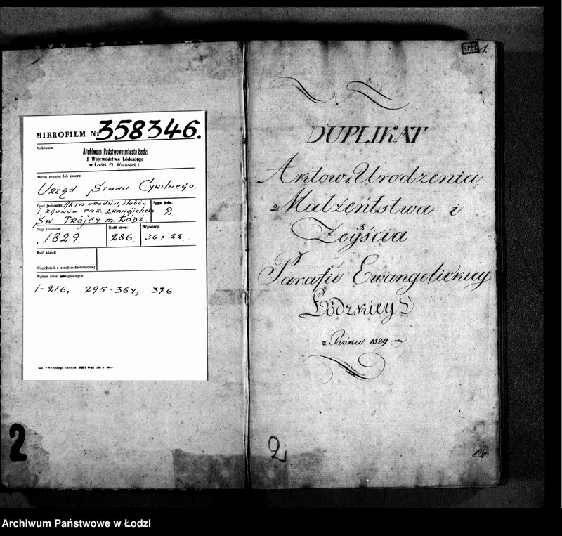 Obraz 3 z jednostki "Akta urodzeń, małżeństw i zgonów"