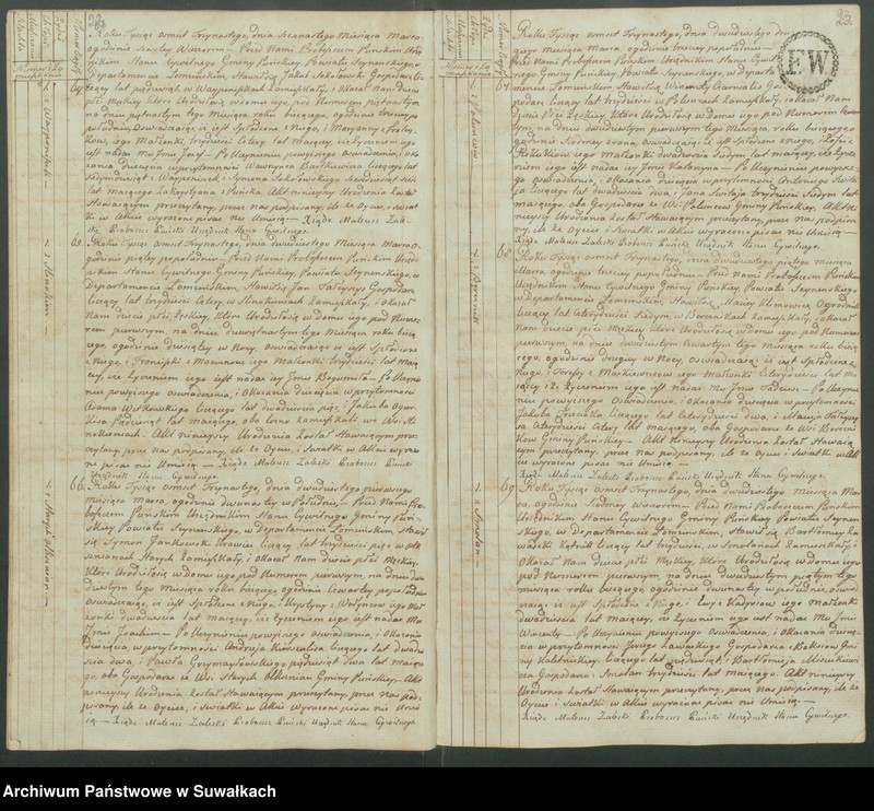 image.from.unit.number "Akta urodzonych gminy puńskiey od 1-go stycznia do dnia ostatniego grudnia 1813 roku."