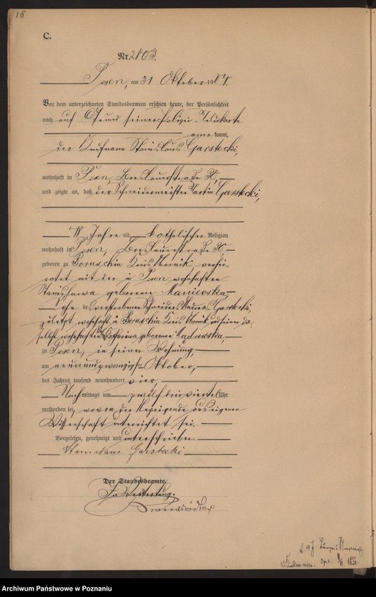 Obraz 18 z jednostki "Księga miejscowa zgonów tom VI"