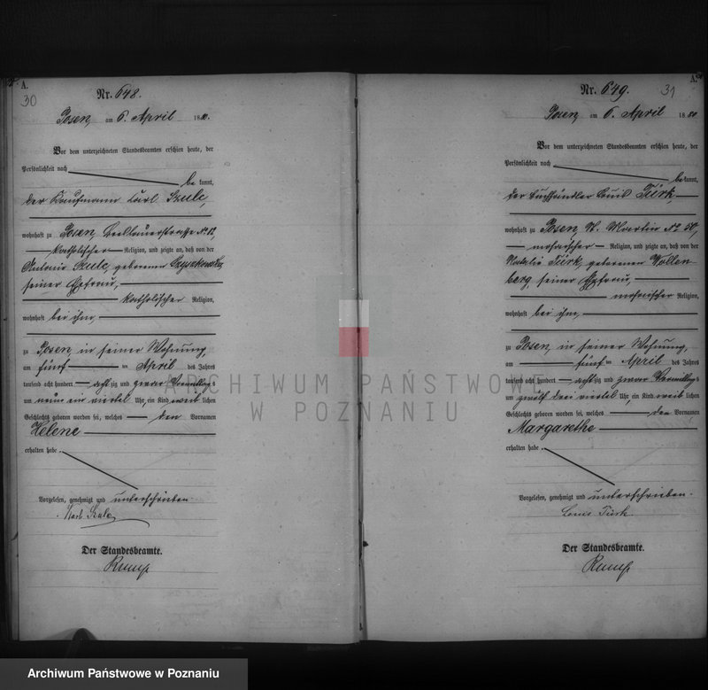 Obraz 17 z jednostki "Księga urodzeń t. II"