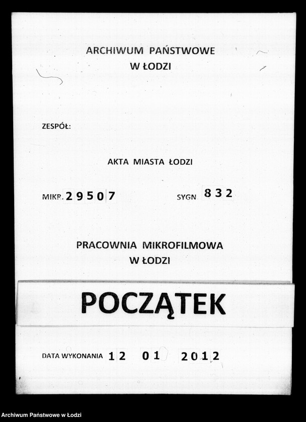 Obraz 1 z jednostki "Akta tyczące się przesiedleń"