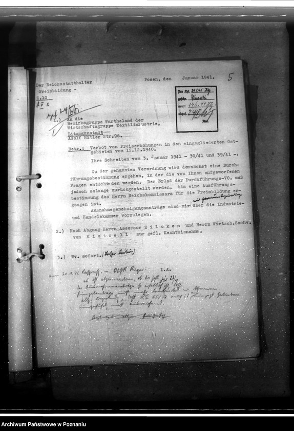 Obraz 9 z jednostki "Spinnstoffwirtschaft. Preisbildung"