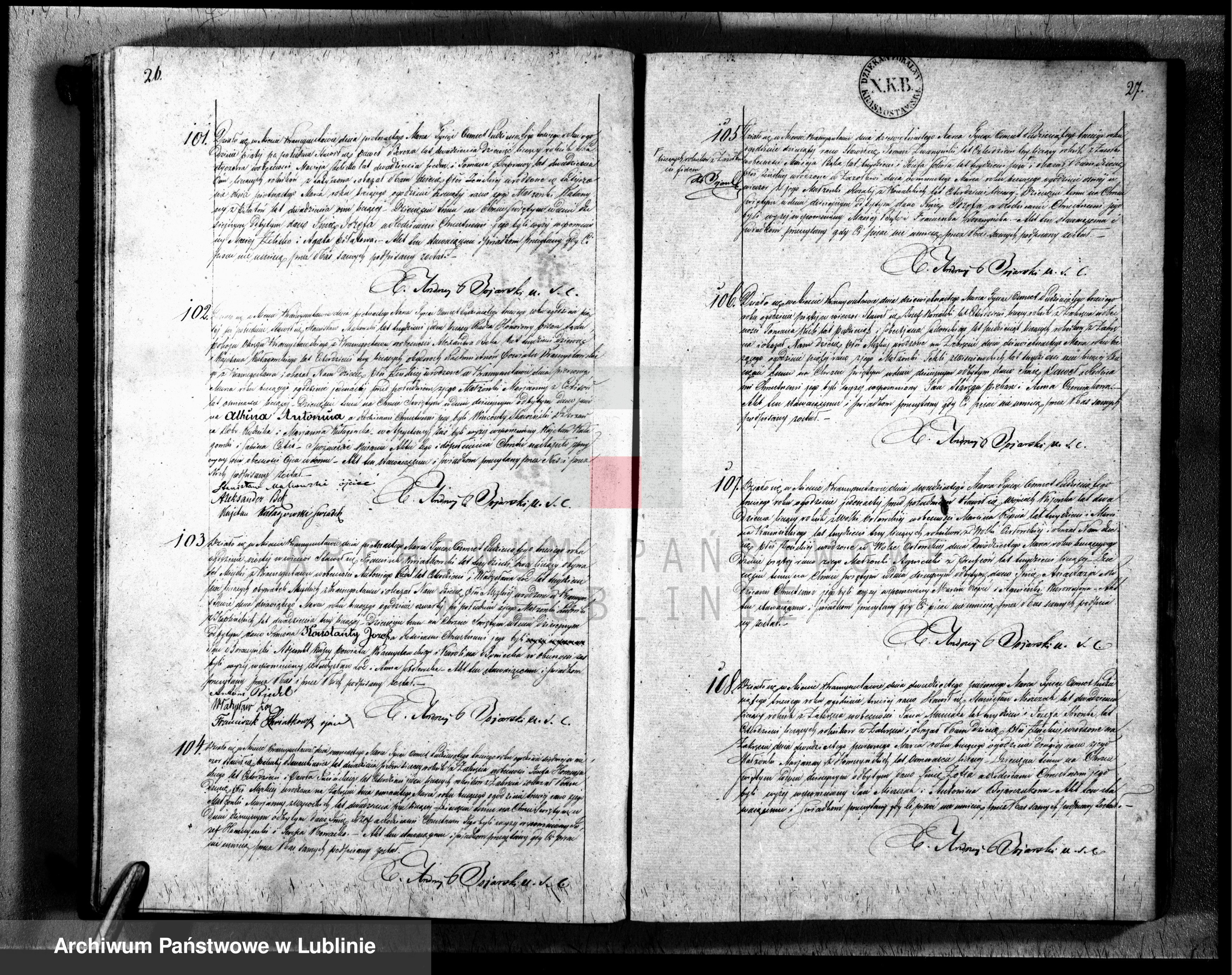 Skan z jednostki: Księga urodzeń, małżeństw i zgonów