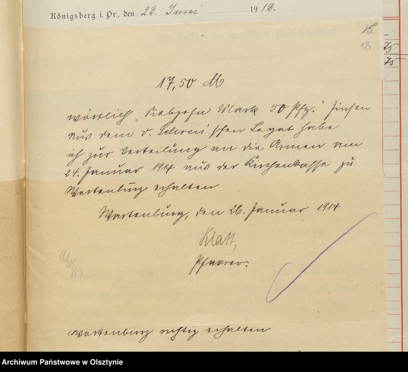 image.from.unit.number "Beläge zur Jahresrechnung der Kirchenkasse zu Wartenburg"