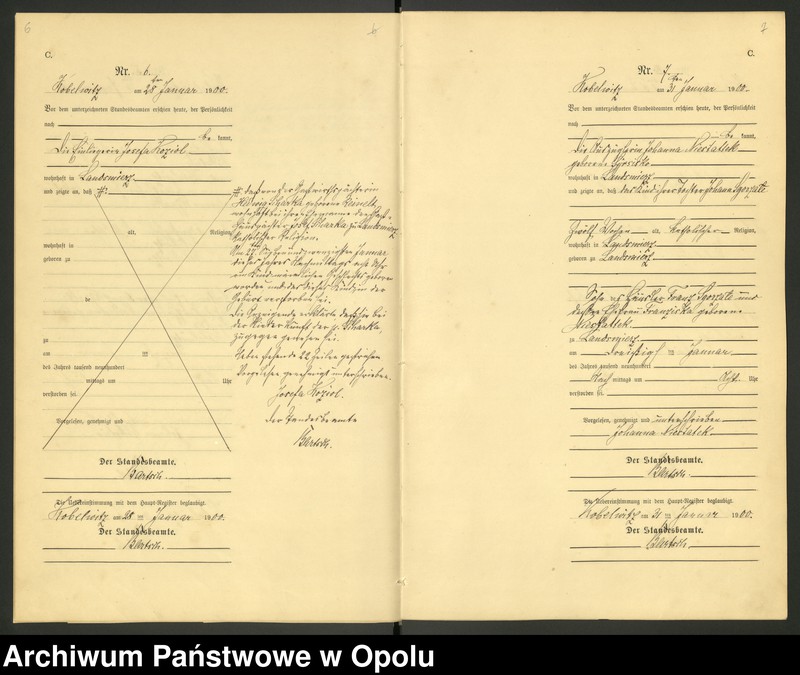 image.from.unit.number "Urząd Stanu Cywilnego Kobylice Księga zgonów rok 1900-03"