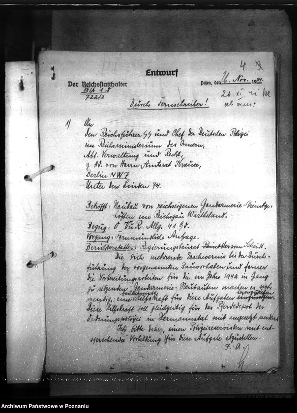 Obraz 8 z jednostki "Allgemeine Bauangelegenheiten der Gendarmerie. Erlase, Verfügungen unsw."