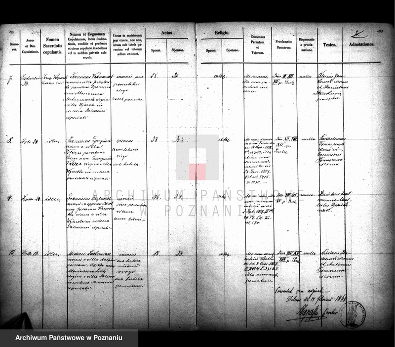 Obraz 7 z jednostki "Duplikat księgi urodzonych, zaślubionych i zmarłych"