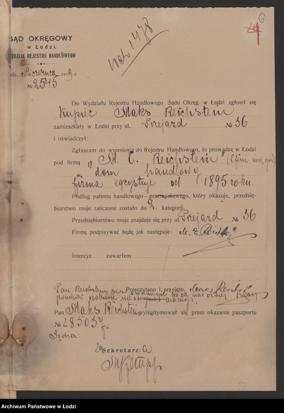 Obraz 8 z jednostki "Maks E. Reichstein – dom handlowy"