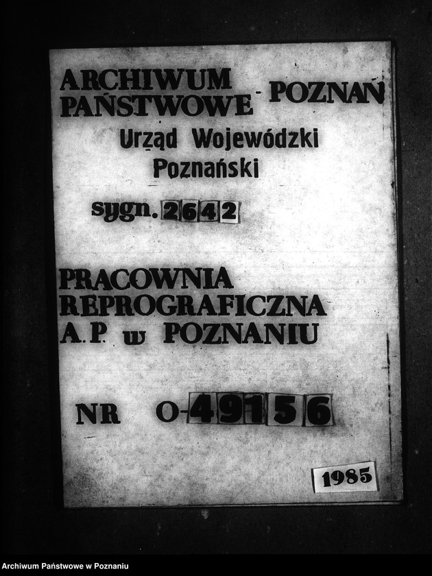 Obraz 1 z jednostki "Postępowanie techniczne /przy parcelacji majątku/ Wróble powiatu mogileńskiego"