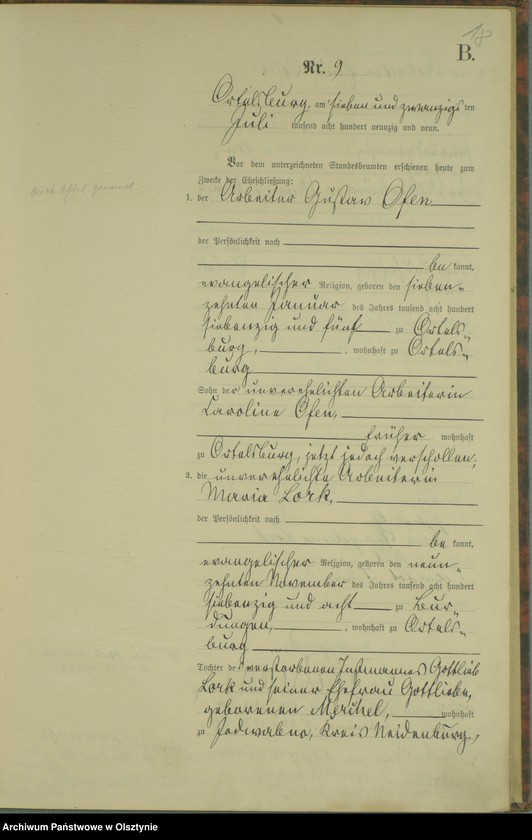 image.from.unit.number "Heiraths-Haupt-Register Nr 1 - 21"