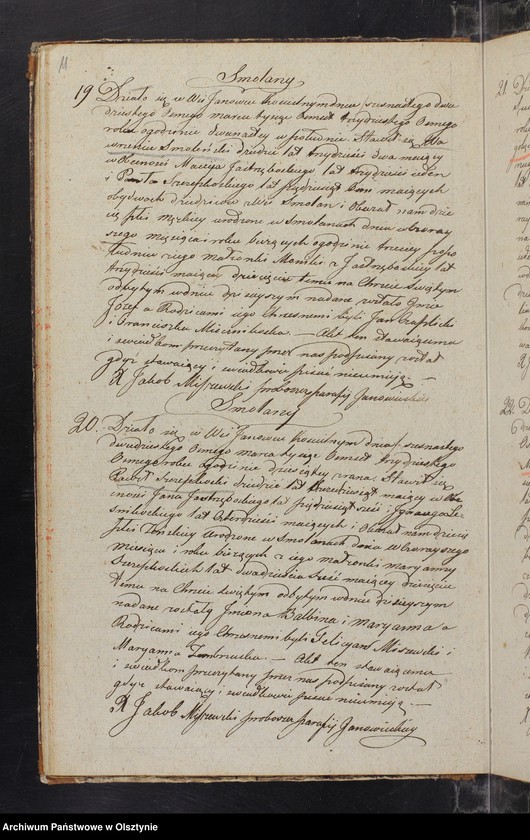 image.from.unit.number "Duplikat Kościoła Parafialnego Janowieckiego składający się z trzech Oddziałow to jest Ak Urodzenia Zaslubienia i Zejścia na Rok 1838 przeznaczony"