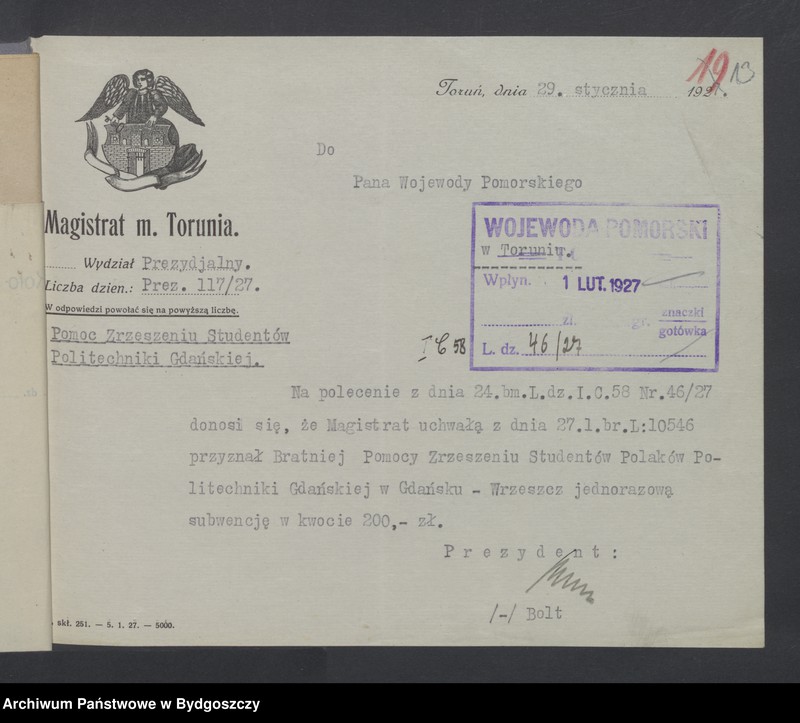 image.from.unit.number "[Subwencja dla Bratniej Pomocy Zrzeszenia Studentów Politechniki Gdańskiej]"