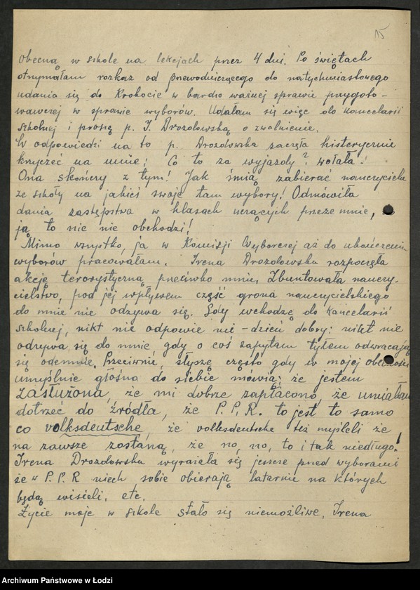 Obraz 16 z jednostki "Korespondencja [z komitetami Polskiej Partii Robotniczej i instytucjami państwowymi w sprawach personalnych]"