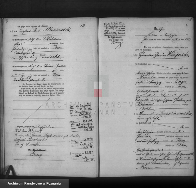 Obraz 20 z jednostki "Księga małżeństw t. I"