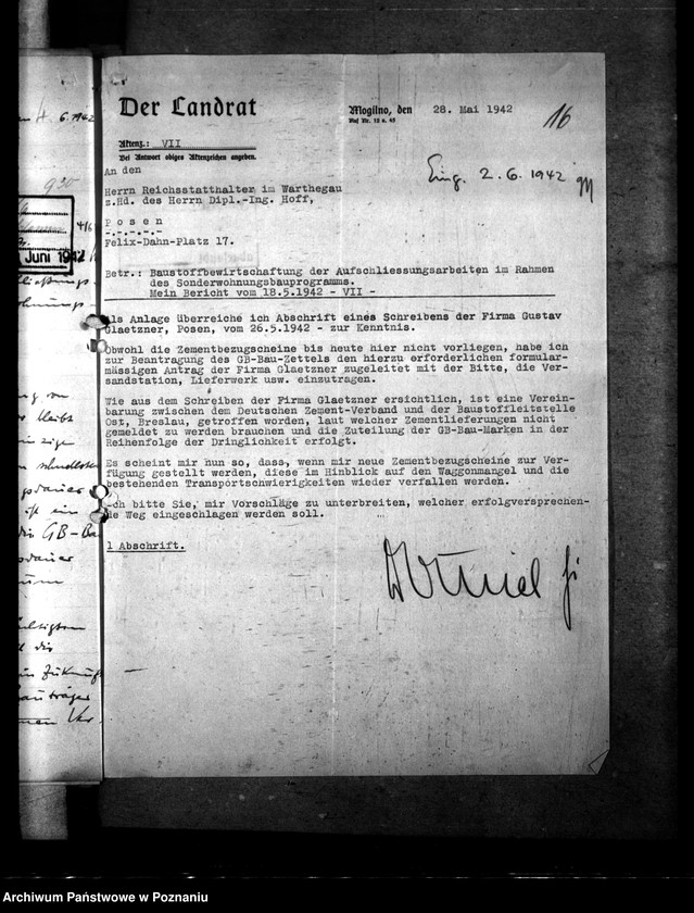 Obraz 20 z jednostki "Kontingentierte Baustoffe für Sonderbauprogramm"