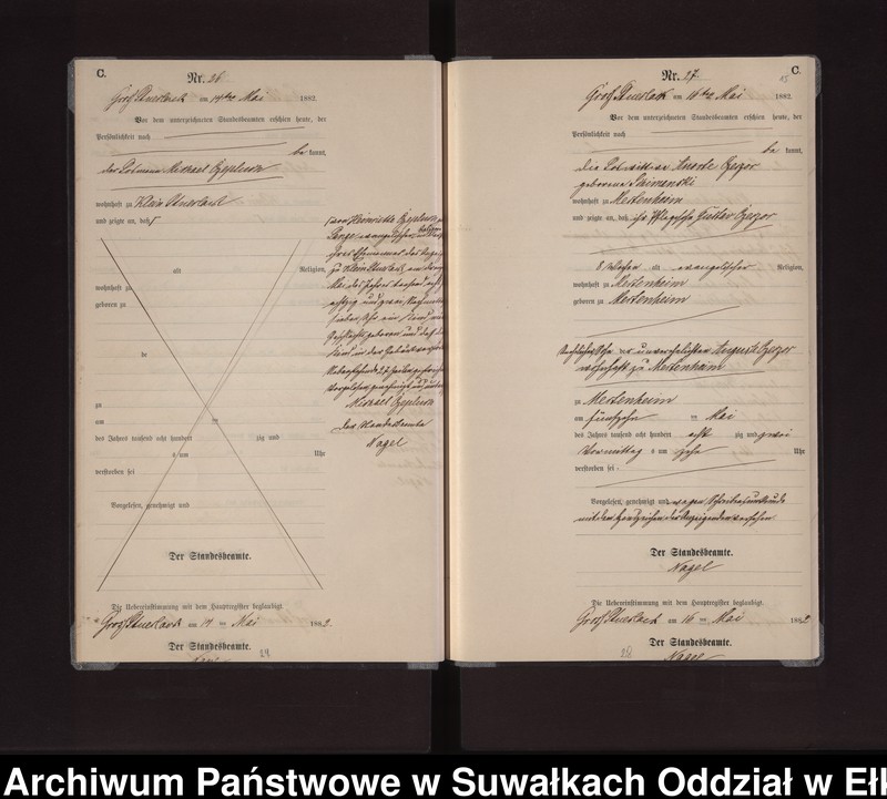 image.from.unit.number "Sterbe-Neben-Register des Preussischen Standes-Amtes Gross Stüerlack Kreis Loetzen"