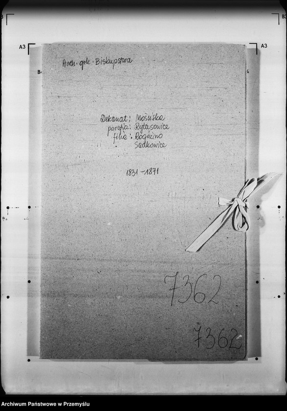 Obraz 4 z jednostki "[Kopie ksiąg metrykalnych parafii Rajtarowice z filiami Rogóźno, Sadkowice (dekanat Mościska)]"