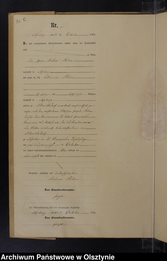 image.from.unit.number "Sterbe-Neben-Register Nr 1 - 11"