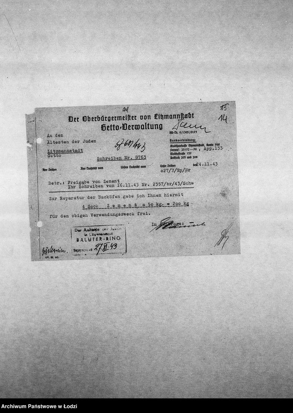 Obraz 17 z jednostki "[Korespondencja PSŻ w różnych sprawach]"