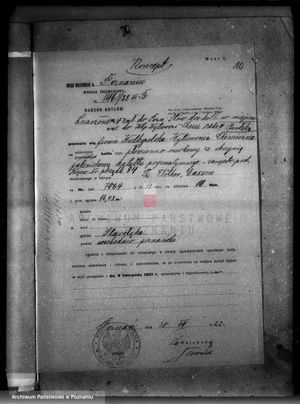 Obraz 12 z jednostki "Wielkopolska wytwórnia chemiczna ul. Starołęka nr woj. 84"