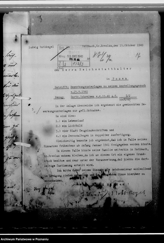 Obraz 11 z jednostki "Rothkegel, Ludwig - komisarz obwodowy"