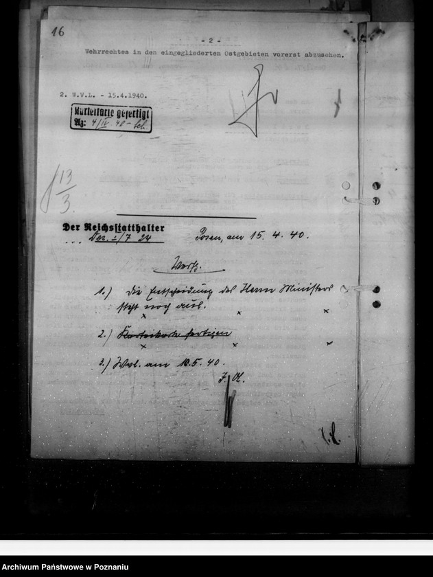 Obraz 20 z jednostki "Verordnung über die Einführung von Wehrrecht"