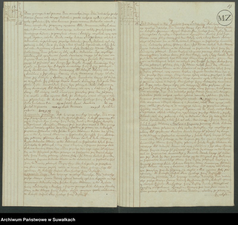image.from.unit.number "Akta małżeństwa gminy puńskiey od 1-go maja 1809"