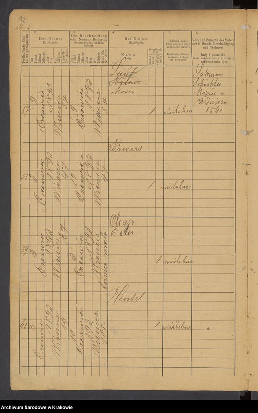 image.from.unit.number "Księga urodzonych dla okr.[ęgu] metr.[ykalnego] izr.[aelickiego] w Wisniczu od 14.V.1893 r. do 1.VII.1897 r. [Tom VII]"