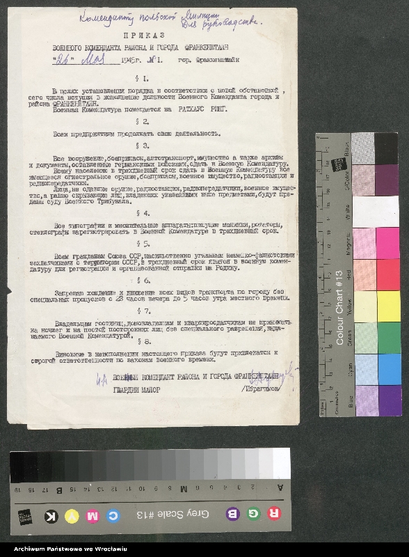 Obraz 5 z kolekcji "Wybrane materiały archiwalne z zasobu Oddziału w Kamieńcu Ząbkowickim111"