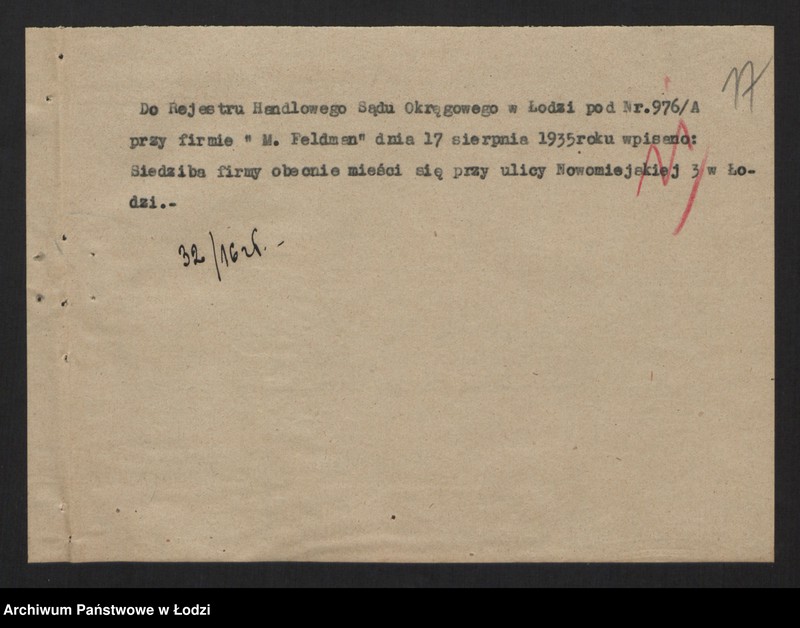 Obraz 19 z jednostki "Mendel Feldman - sprzedaż skór"