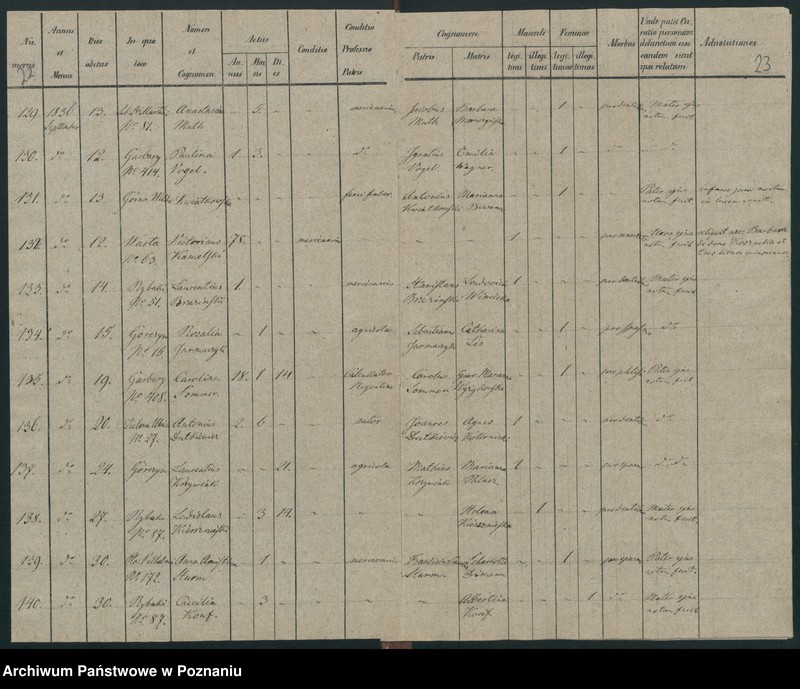 Obraz 14 z jednostki "Księga zgonów"