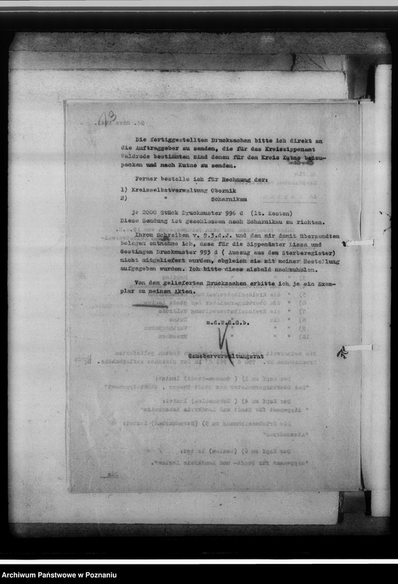 Obraz 17 z jednostki "[Korespondencja w sprawach organizacyjnych]- Sippenamt für Stadt- und Landkreis Leslau [Włocławek, województwo bydgoskie]"