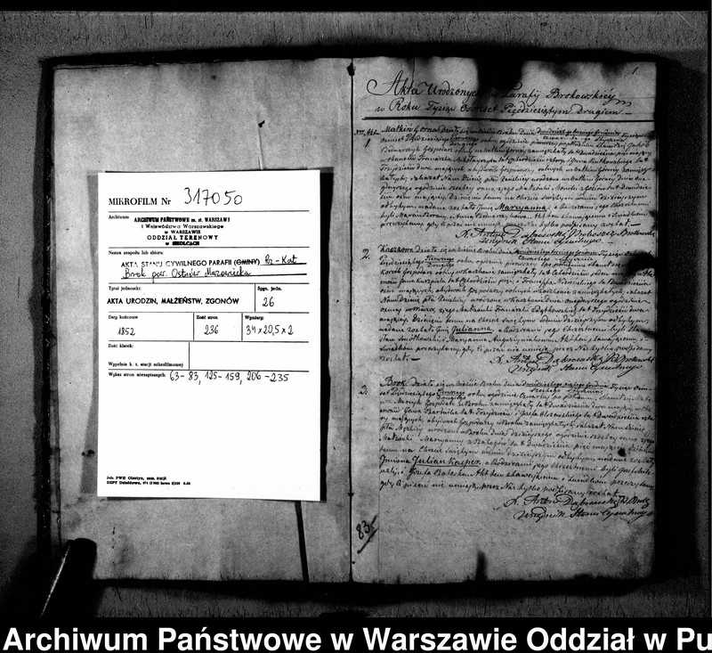 image.from.unit.number "Akta urodzeń, małżeństw i zgonów"