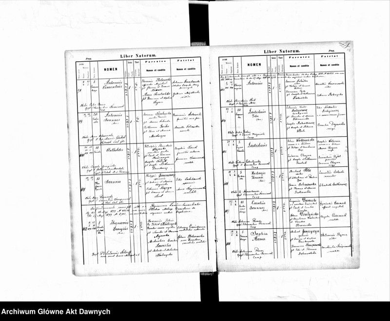 image.from.unit.number "Parafia: Lwów, parafia św. Andrzeja. Dekanat: Lwów. Księga metrykalna urodzeń, ślubów i zgonów dla całej parafii."